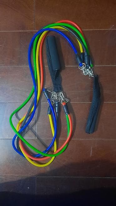 qurşa: Məhsul: Rezindən güc bantları dəsti Təsvir: - 5 ədəd rəngli məşq — 2