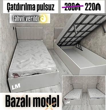 taxt doşəyi: Yeni, Təknəfərlik çarpayı, Bazalı, Matras ilə — 1