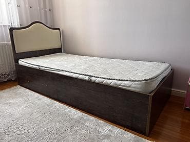 2 mərtəbəli carpayı: İşlənmiş, Təknəfərlik çarpayı, Bazalı, Matras ilə, Siyirməsiz — 3