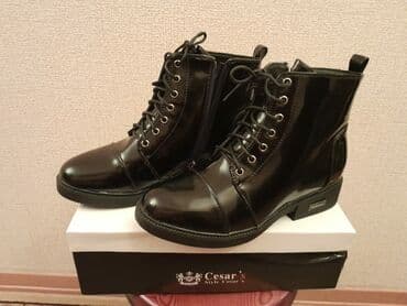 qiz ucun botlar: Ölçü: 40, rəng - Qara, Yeni — 5