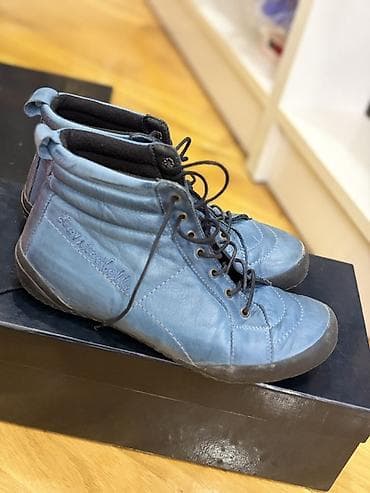 Spunk brendi mavi rəngli uniseks sneakers/ayaqqabı - Model: yüksək