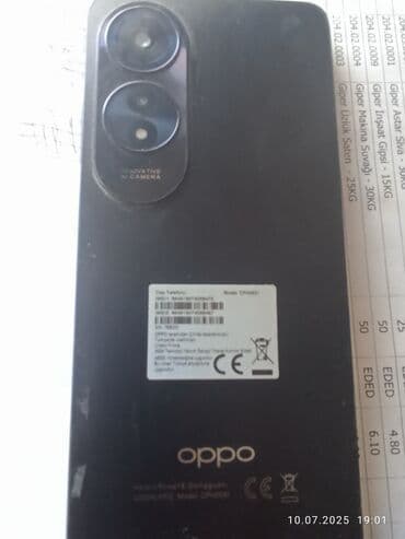 teze kondisioner: Oppo A60, 128 ГБ, цвет - Серый, Отпечаток пальца, Две SIM карты, Face ID — 5