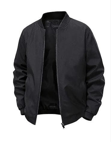 pencekler: Qara rəngdə kişi bomber üslublu yüngül gödəkçə.xl-xxl - 180-185sm - — 1