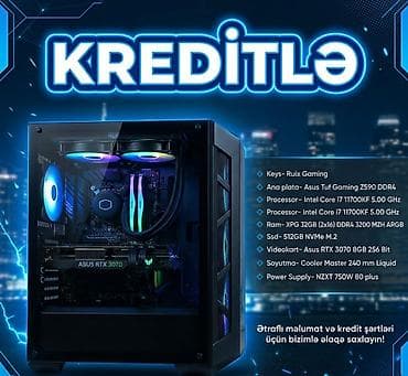a3 printer qiymeti: Gaming PC | Core i7 11700KF| RTX 3070 8GB| RAM 32GB DDR4 |SSD 512GB| — 1