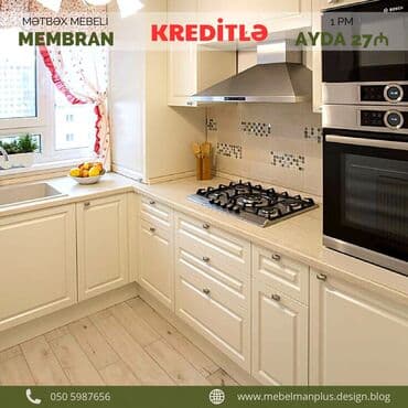 əncir cemi: Sifarişlə mətbəx dəsti, Özü çəkən petlələr, Sadə laminat, Kredit var, Pulsuz çatdırılma — 22