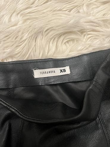 qisa etek: Mini Ətək, Terranova, Dəri, XS — 3