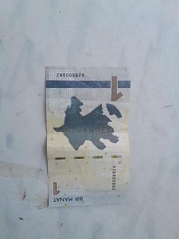 manatla: Məhsul: Azərbaycan manatı – 1 manatlıq banknot . radar palintron nomre — 3