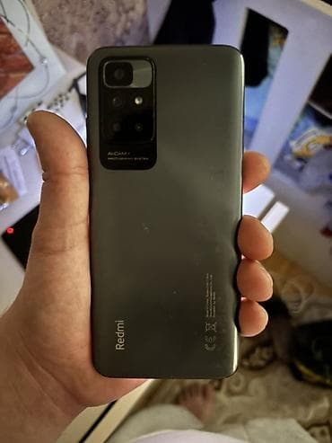 telefon salyan: Redmi 10, 128 GB, rəng - Qara, Barmaq izi — 2