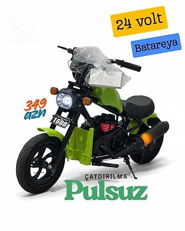 uwaq masini: 🏍 24V Uşaq Motosikleti – Güclü və Effektli Model! 🔥 Yeni model, güclü — 1