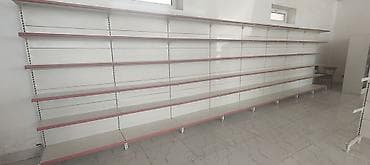 isti doseme: Mağaza üçün metal divar rəf sistemi - Modul konstruksiya: bölmələrdən — 2