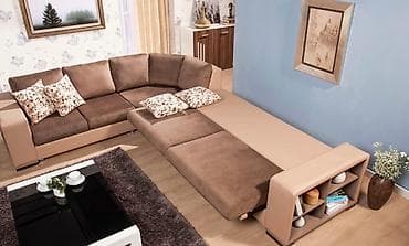 Künc divan satılır – 300 AZN Yaxşı vəziyyətdə olan bazalı künc divan — 3