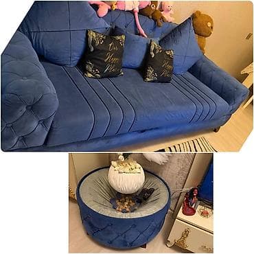 Mebel: Açılan divan+pufikle birgə 350 azn.Unvan masazır (Gülü) — 1