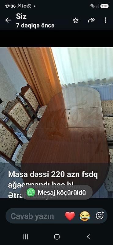 kohnə stul: İşlənmiş, 6 stul — 1