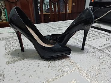 ayaggabı: Qadın ayaqqabıları dəsti 1) Qəhvəyi açıq burunlu sandalet - Material — 5