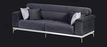 divan satilir: Диван, Нераскладной, Без подьемного механизма, Велюровая ткань — 2