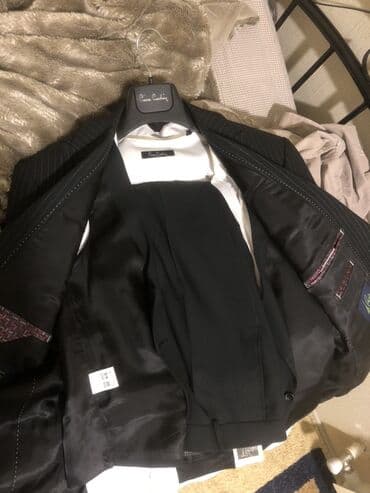 yay ucun kişi mokasinləri: Pierre Cardin kişi kostyumu – klassik nazik zolaqlı dizayn - İki — 2