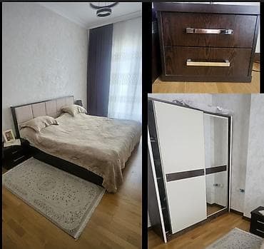 taxt satilir: İkinəfərlik çarpayı, 2 tumba, Dolab, İşlənmiş — 1
