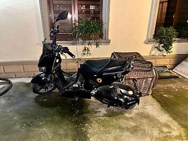 Elektrik skuter/moped - Rəng: qara, aqressiv dizaynlı ön faralar və