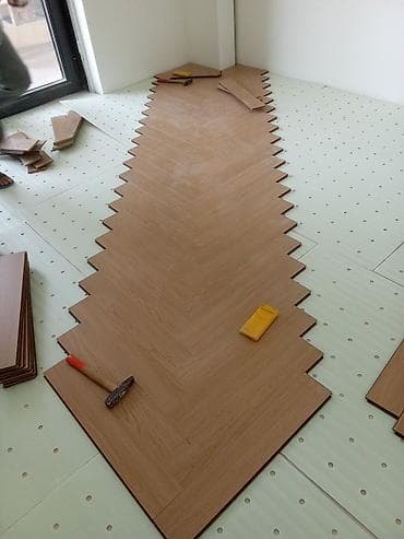 ev dami modelleri: Parket və laminat döşəmə ustalığı - Herringbone (balıqquyruğu) və — 1