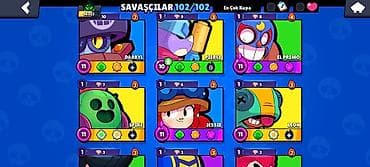 qepik pullar: Brawl Stars hesabı – yüksək səviyyəli və tam kolleksiya - Kupa sayı — 4
