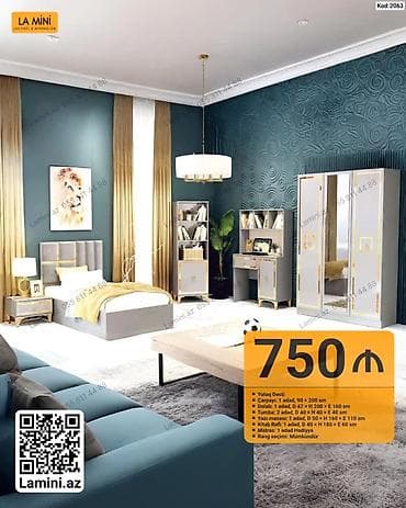 La Mini – Yataq Dəsti (Kod: 2063) Komplektə daxildir: - Çarpayı: 1 lalafo.az -da La Mini – Yataq Dəsti (Kod: 2063) Komplektə daxildir: - Çarpayı: 1