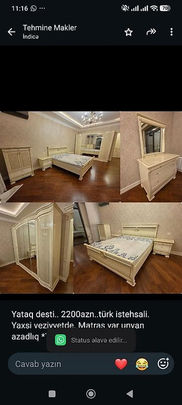 Yataq desti. 2200azn. türk istehsali. Yaxsi veziyyetde. Matras var — 1