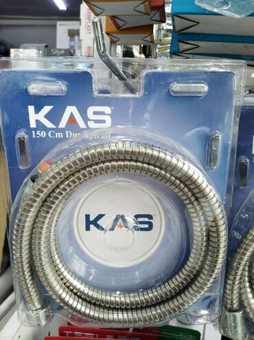 duş seti: KAS duş şlanqı – 150 sm - Uzunluq: 150 sm (standart duş sistemlərinə — 1