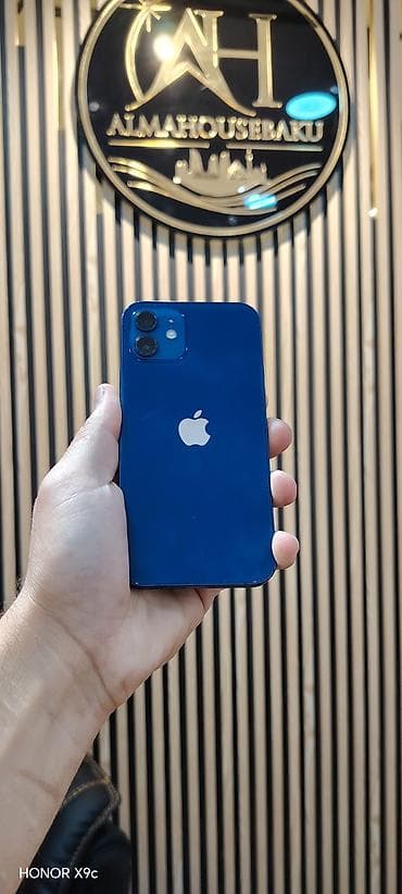 piltə: IPhone 12, 64 GB, Göy, Zəmanət, Simsiz şarj, Face ID — 1