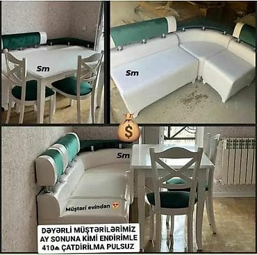 Künc divan masa oturacaq rəng seçimi var