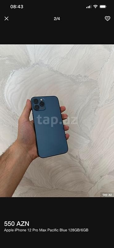 redmi note 12 s: IPhone 12 Pro Max, 128 GB, Pacific Blue — 3