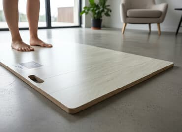 ağ laminat: Yıldız Entegre şirkətinin istehsalı olan açıq rəngli laminat döşəmə — 1