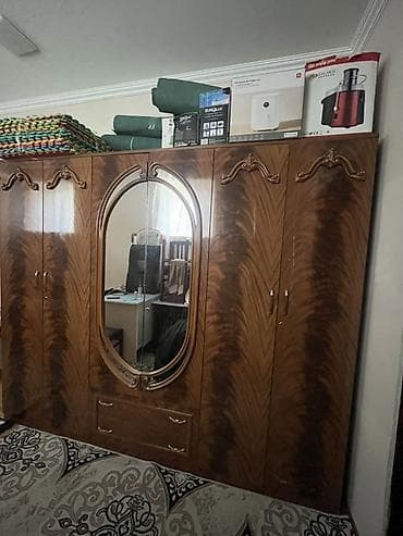 5 qapı, Qəhvəyi, Digər material, Açılan, Düz dolab — 1