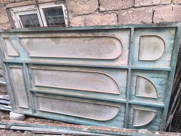 Maye divar kağızları: İşlənmiş Dəmir Həyət darvazası, Siyirmə, 3 m, Mexaniki, rəng - Mavi, Kredit yoxdur — 4