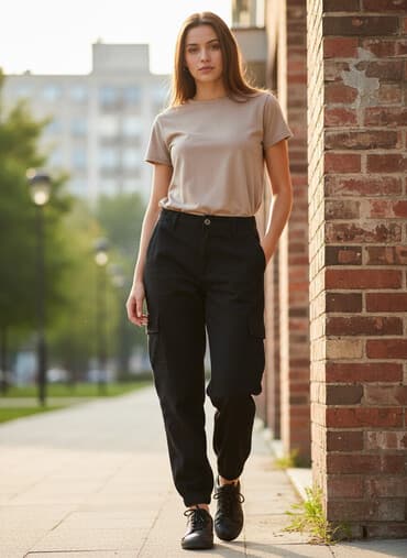 Şalvar, S, rəng - Qara