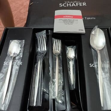 ev ləvazimatları: Schafer qasiq desti
12 neferli
60parca
yeni qutuda — 1