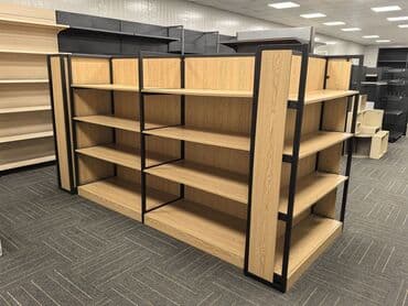 çiçəklər üçün rəflər: Mağaza üçün metal karkaslı rəf sistemi - Dizayn: Qara rəngli, möhkəm — 8