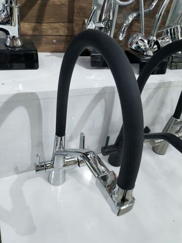 rakvin: Mətbəx üçün çevik lüləli qarışdırıcı kran - Material: xrom örtüklü — 1