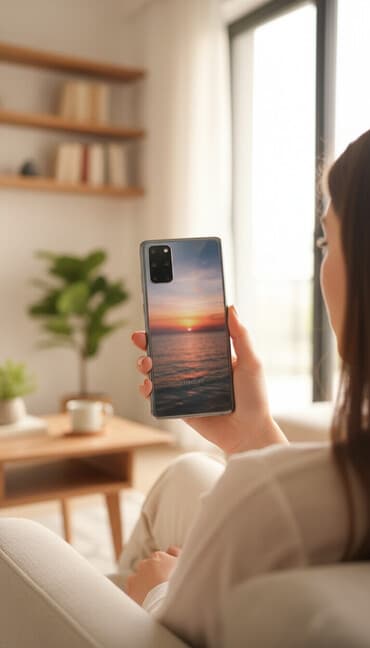 Samsung Galaxy S20, 128 GB, rəng - Boz, Barmaq izi, Face ID