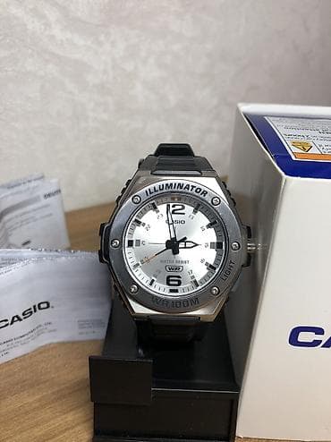 kişi canta: İşlənmiş, Qol saatı, Casio, rəng - Gümüşü — 4