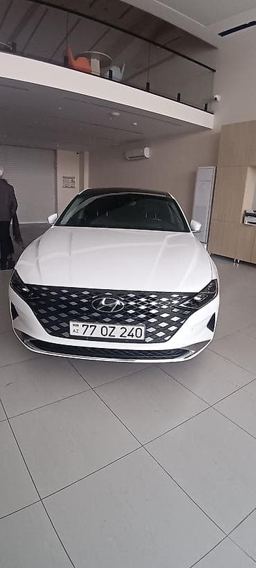 inci aku: Hyundai Grandeur – ağ rəng, sedan, R19 ikirəngli yüngül lehimli — 9