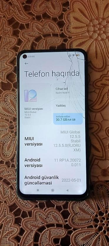 telefon soyudan: Redmi 9, 64 GB — 2