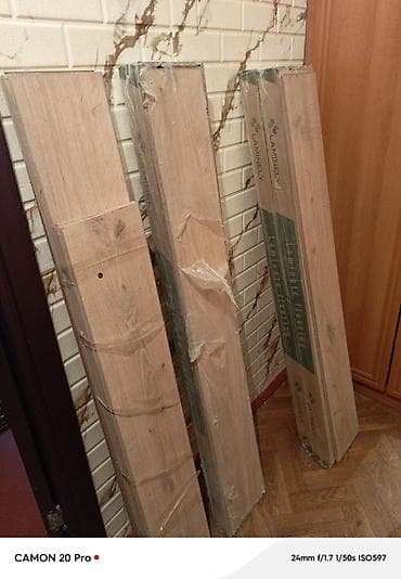 laminant usdasi: Laminat döşəmə taxtaları – açıq palıd rəngi - Material: laminat panel — 2