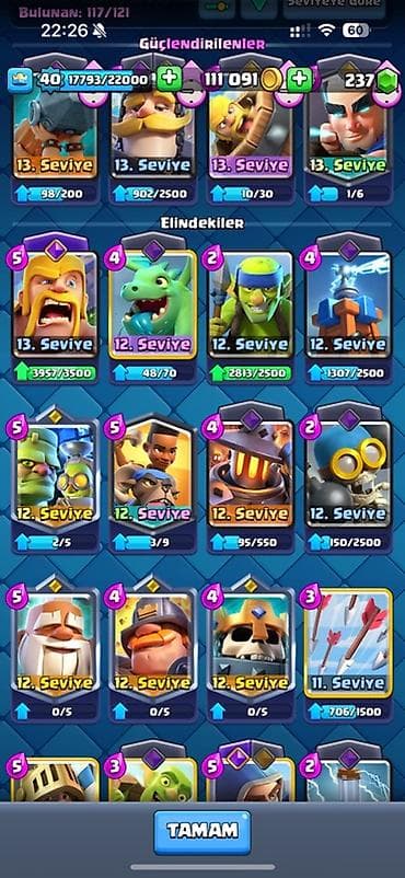 sep sekilleri: Clash Royale hesabı – yüksək səviyyəli, oyuna hazır profil - Kral — 6