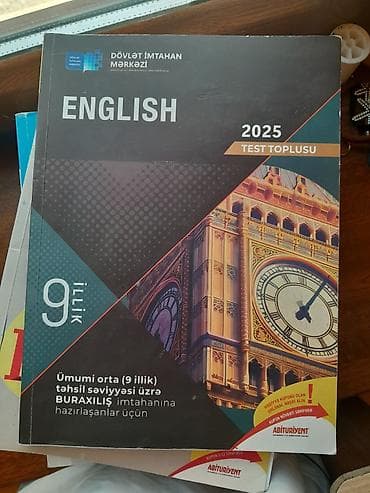test kitab: Məhsul: “ENGLISH – 2025 Test Toplusu” (Dövlət İmtahan Mərkəzi) — 1