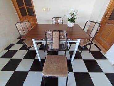 gaming oturacaqlar: Mətbəx üçün, Yeni, Qatlanmayan, rəng - Qara Stul — 4