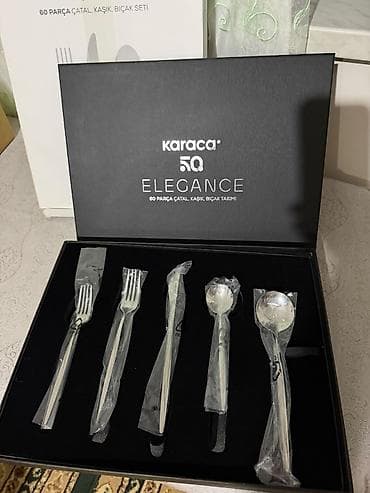KARACA PORTO Elegance – 60 parça, 12 nəfərlik çəngəl-bıçaq qaşıq dəsti — 3