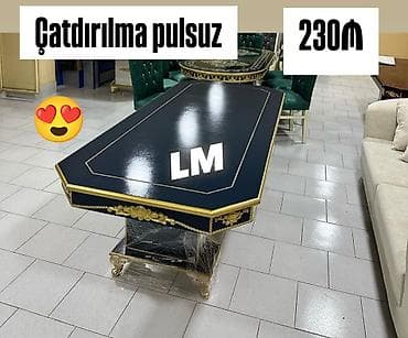 Klassik masa, Yeni, Açılmayan, Dördbucaq masa