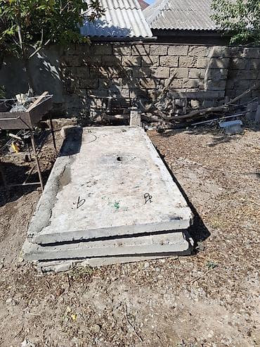 Beton plitələr dəsti - Material: ağırbeton, möhkəm armatur ilgəkləri — 1