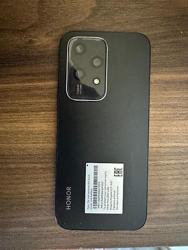 iwlemiw telfon: Honor 200 Lite, 128 GB, rəng - Qara, Barmaq izi — 2