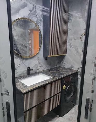 pol parket: Hamam üçün modern mebel dəstləri - Dizayn: Minimal və zərif xətlər — 5